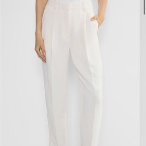 Aritzia Cream Tailored Pant
